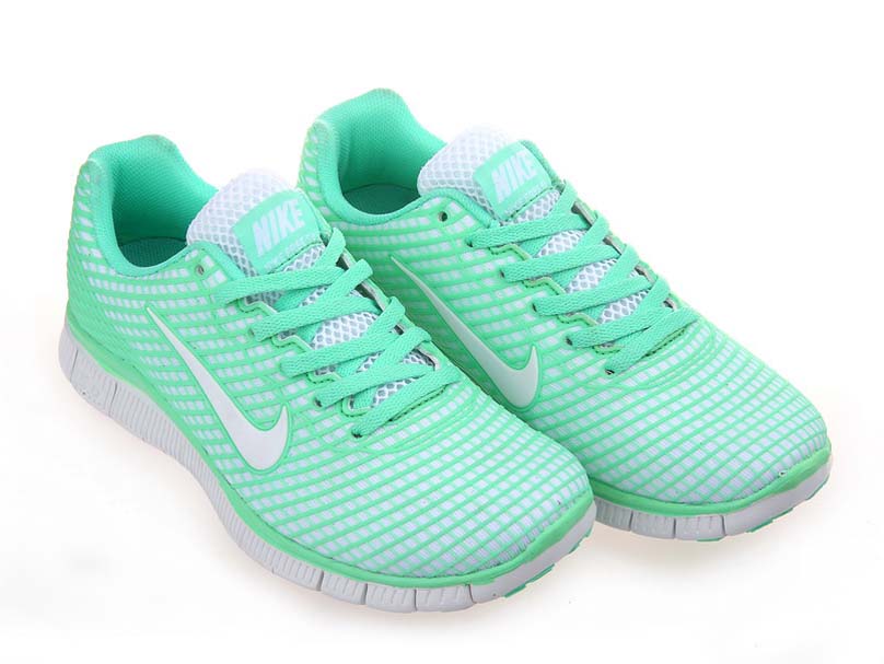 Nike Free 5.0 femmes legeres chaussures de course blanc vert (1)